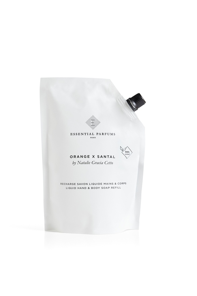 ORANGE X SANTAL - 500ML SAVON LIQUIDE - RECHARGE